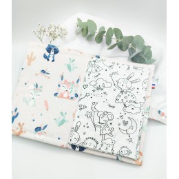 Cahier de coloriage lavable motif renarde